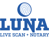 Luna Live Scan + Notary